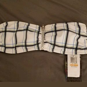 Hurley Strapless Bikini - Blue/White - Small